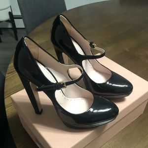 Miu Miu patent black pumps. Size 6.5